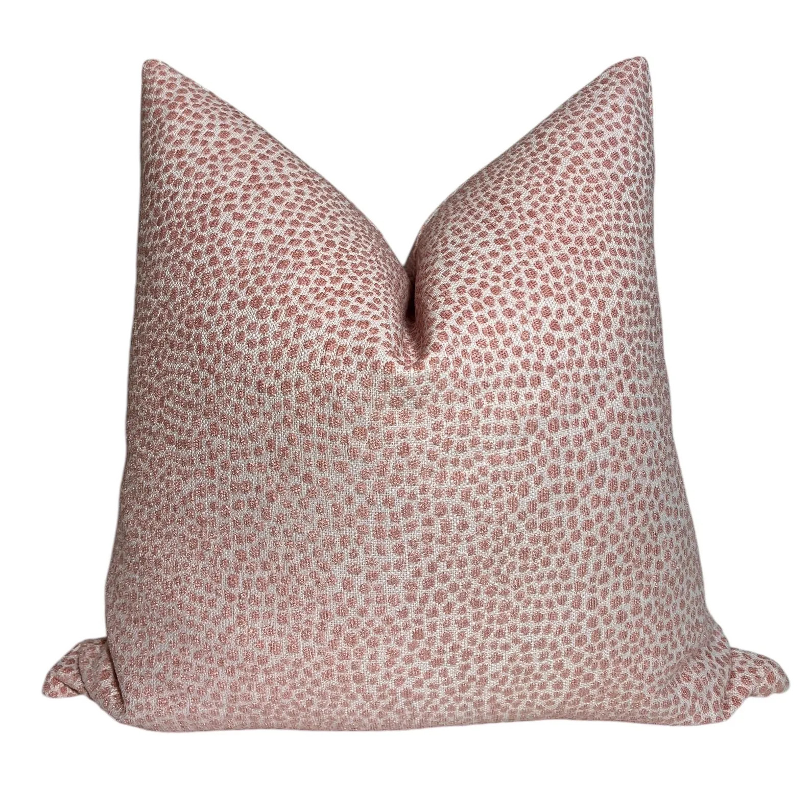 Pink Dot Pattern Pillow Cover, Dotify Bella Pink Chenille Throw Pillow Cover, Pink Textured Pillo... | Etsy (Global)