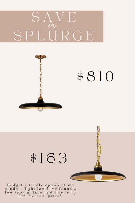 Save or splurge?? I love this mcgee and co pendant but it’s so expensive! Loving this budget friendly amazon version 

#LTKsalealert #LTKhome #LTKFind