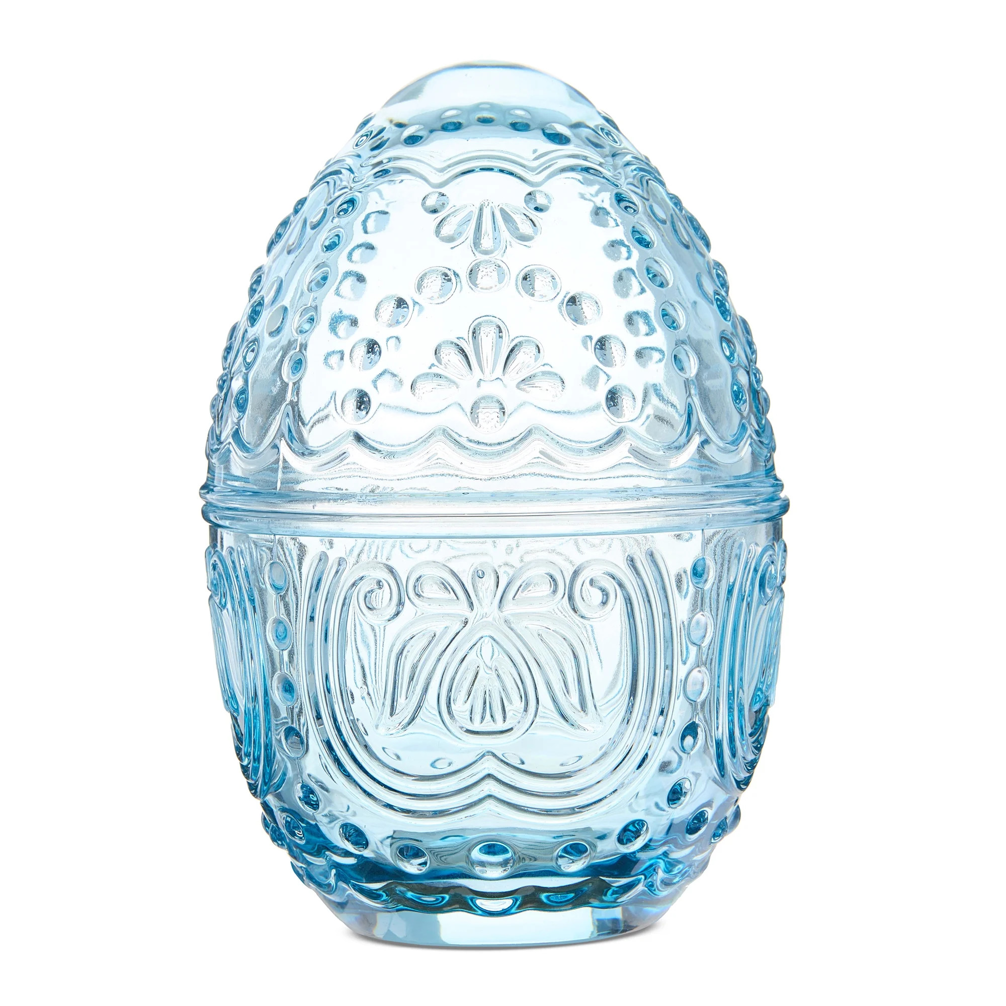 Glass Egg Candy Dish, Blue, 8", Easter by Way To Celebrate | Walmart (US)