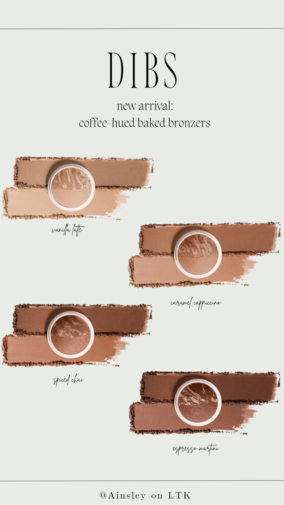 Absolutely love Dibs — can’t wait to try out this new bronzer! Love the coffee theme / perfect for fall! 

#LTKBeauty #LTKSeasonal #LTKFindsUnder100