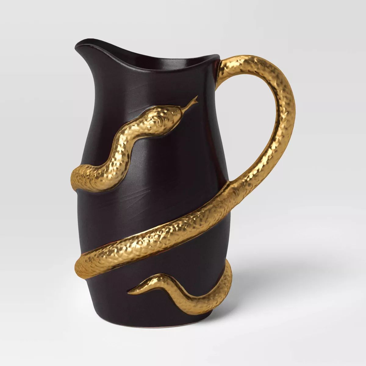 1656ml Halloween Stoneware Beverage Pitcher Black - Threshold™ | Target