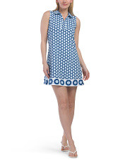 Sleeveless Mini Dress With Placket Body | Marshalls