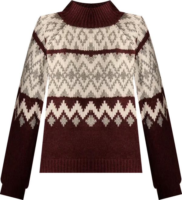 Women's Fair Isle Mock-Neck Sweater | Macy's
