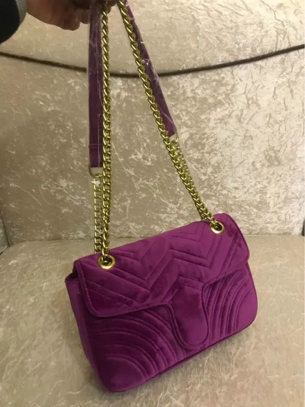 Designer Marmont Velvet Bags Handbags Women Shoulder Bag Designer Handbags Purses Chain Fashion C... | DHGate