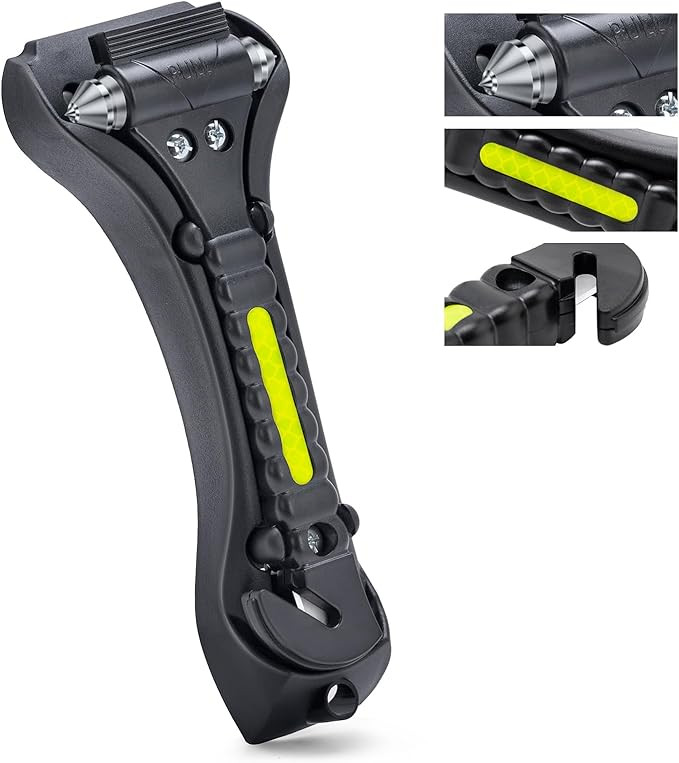 THINKWORK Car Window Breaker, Glass Breaker, Window Breaker Seatbelt Cutter, 2-in-1 Car Safety Ha... | Amazon (US)