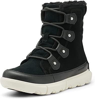 Sorel Women's Explorer II Joan Faux Fur Boot — Waterproof Suede Boots | Amazon (US)