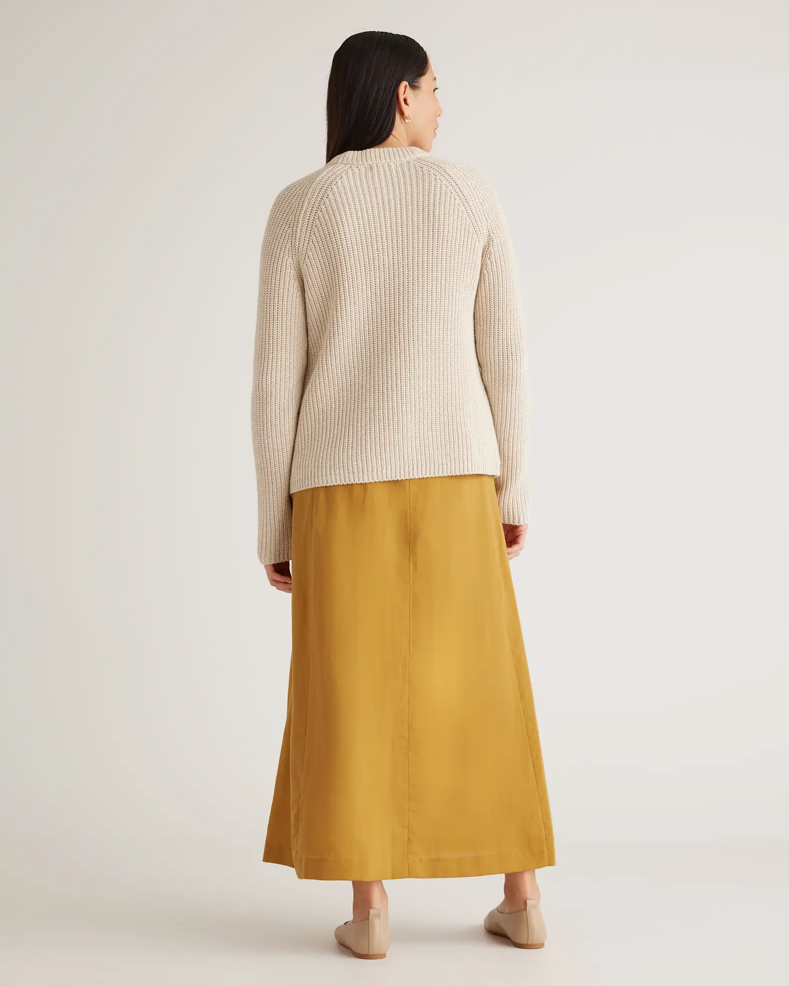 100% Organic Cotton Fisherman Crew Sweater | Quince