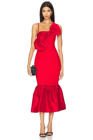 LIKELY Patti Midi Dress in Scarlet from Revolve.com | Revolve Clothing (Global)
