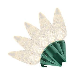 150 Count Warm White Faceted C6 LED Lights | The Home Depot