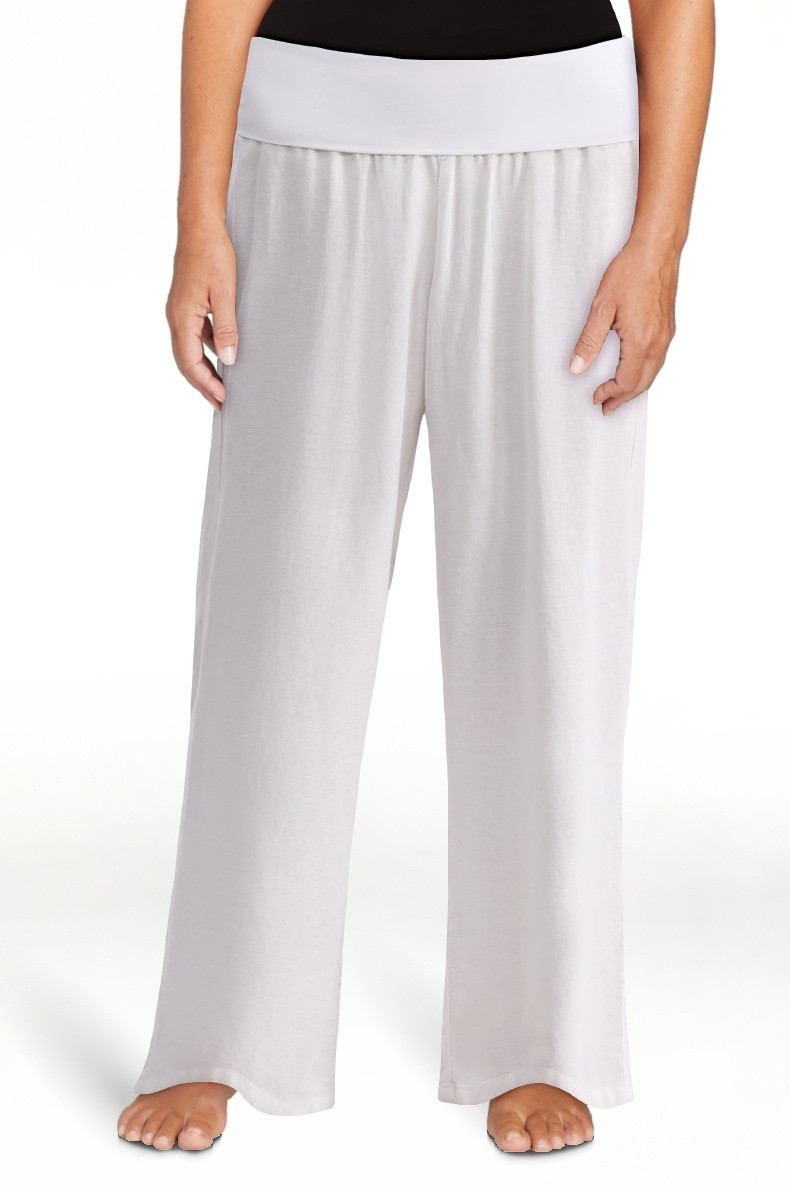 No Boundaries Foldover Beach Pants, 29.5" Inseam, Women's | Walmart (US)