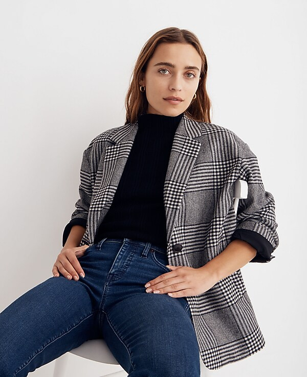 Oversized Dorset Blazer in Adkins Plaid | Madewell | Madewell