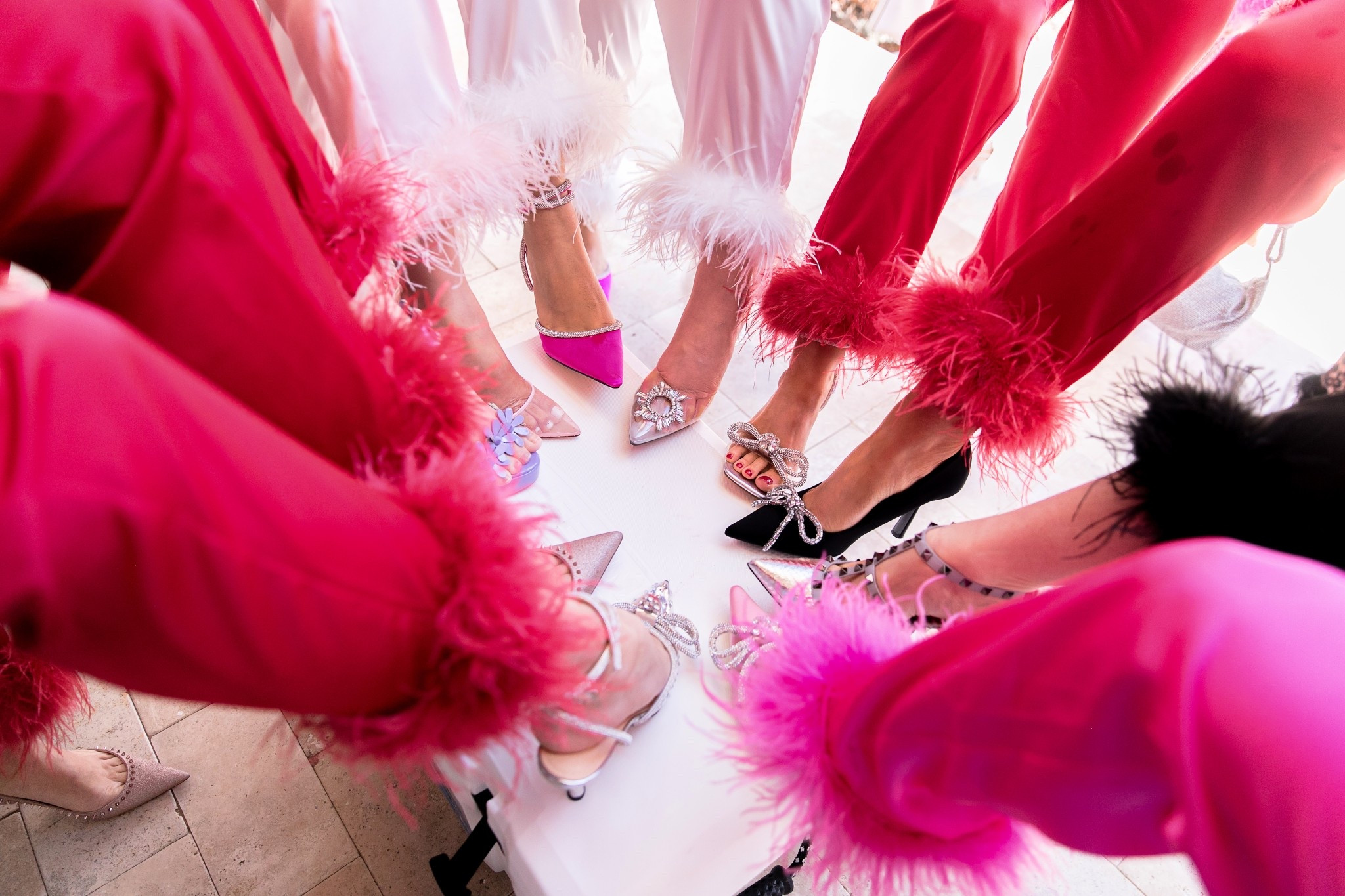 Valentines look. Galentines day. Feather pajamas. Valentine’s Day heels. Diamonds and feathers 

#LTKBeauty #LTKootd #LTKvlog
