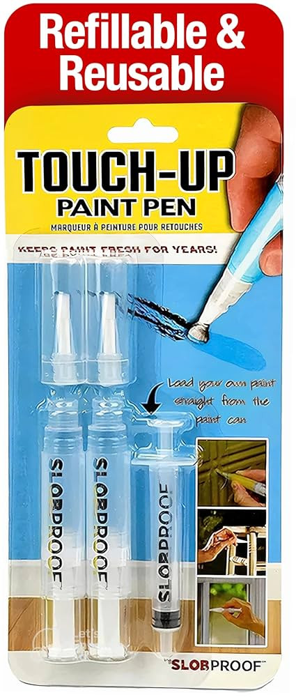 Slobproof Refillable Touch-Up Paint Pen, Mess-Free, Reusable Wall Paint Repair Tool, Precise Appl... | Amazon (US)