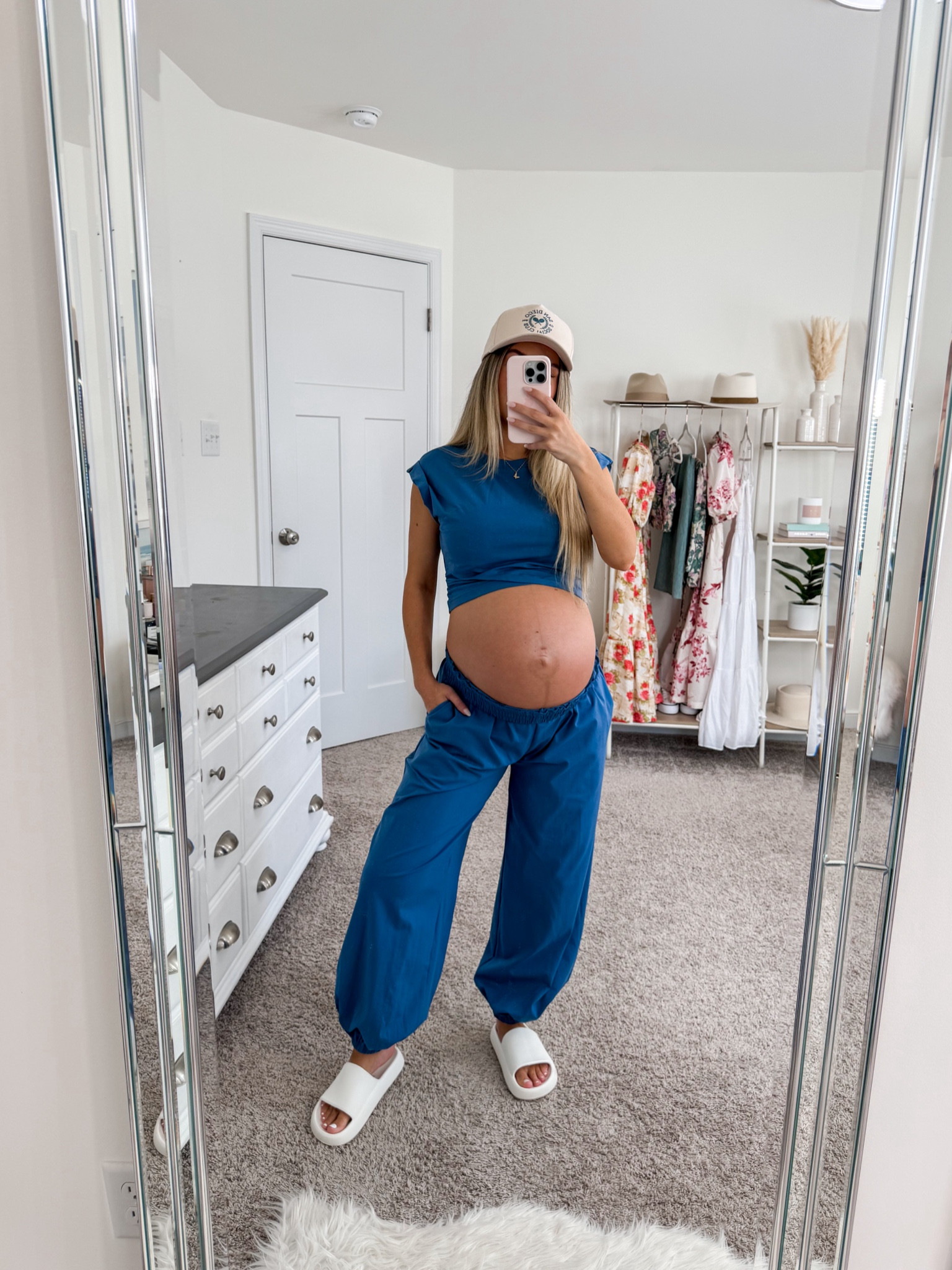 Casual ootd 🤍 was not expecting to love this as much as I do!! Cute, comfy and so perfect for the bump & postpartum! Tons of colors and I’m wearing a small 

#LTKStyleTip #LTKFindsUnder50 #LTKBump