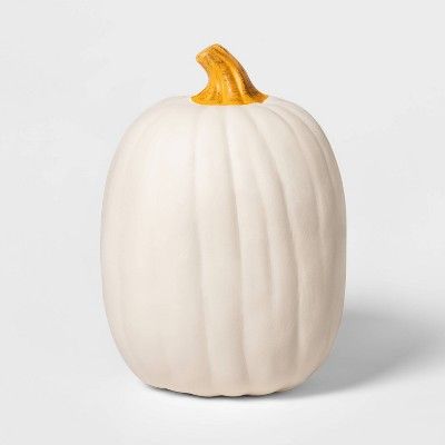 13" Pumpkin Halloween Décor Cream - Hyde & EEK! Boutique™ | Target