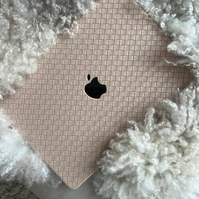 Woven Leather Milky Beige Hard Case Cover for MacBook Air 13 MacBook Pro 13 14 16 15 Air 13 12 In... | Etsy (US)