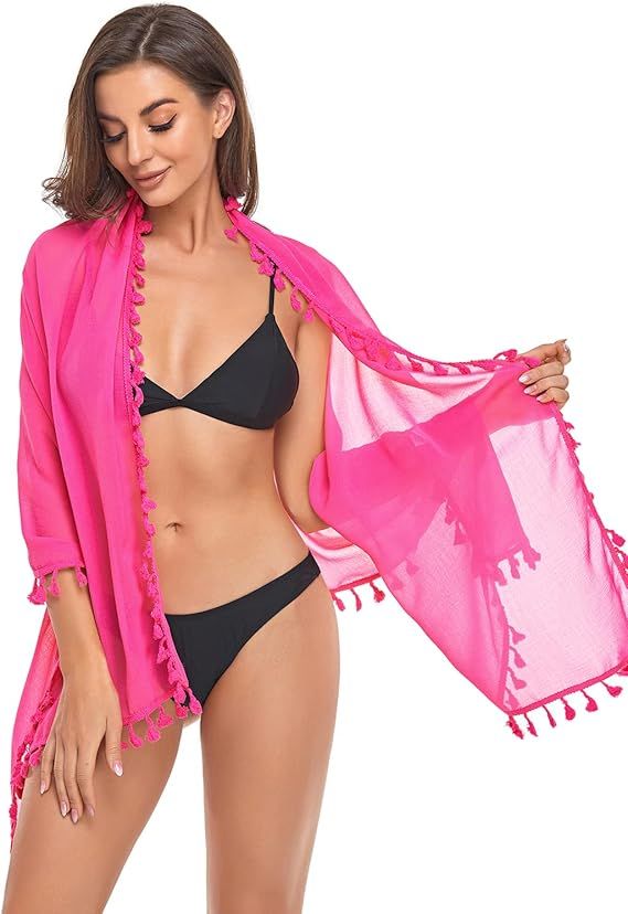 Holipick Sarong Coverups for Women Bathing Suit Wraps Swimsuit Cover Up Skirt Beach Sarongs Swim ... | Amazon (US)