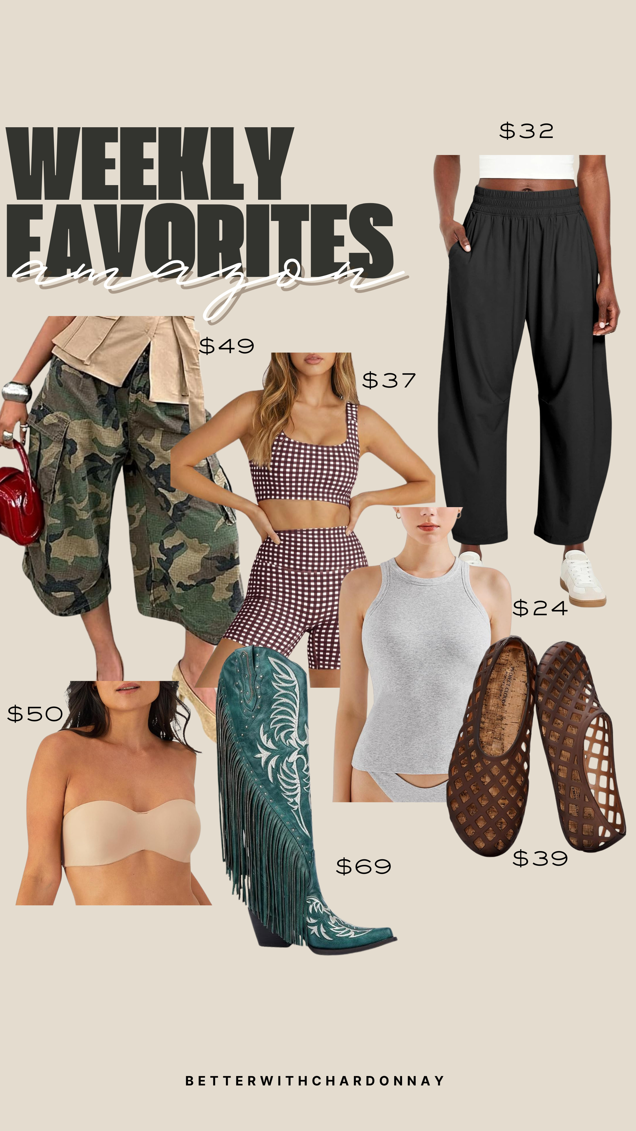 Amazon weekly favorites!

amazon finds, amazon style, cargo pants, matching workout sets 

 #LTKmomlife #LTKSeasonal #LTKMidsize