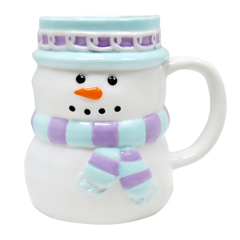 Mrs. Claus' Bakery Blue & Purple Snowman Mug | At Home