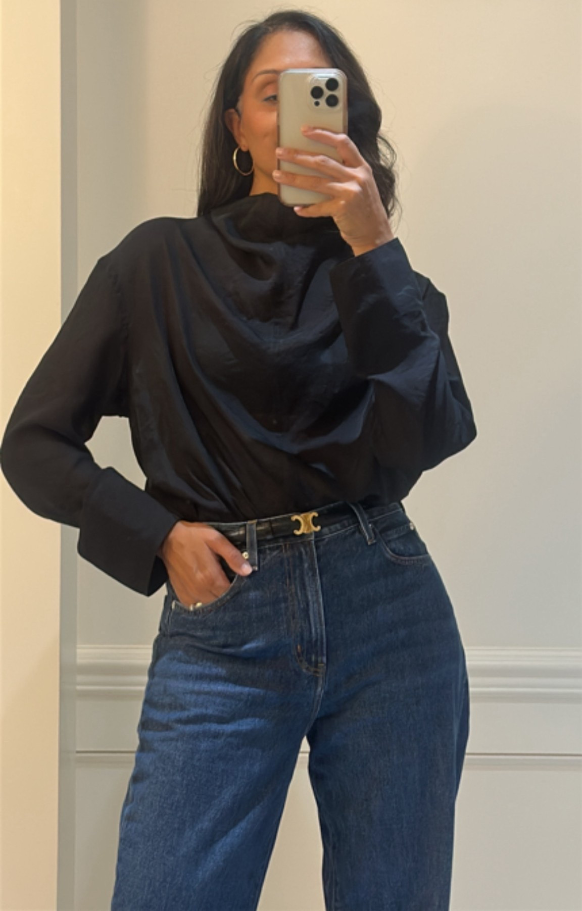 Funnel neck blouse 

#LTKsale #LTKfall #LTKcanada