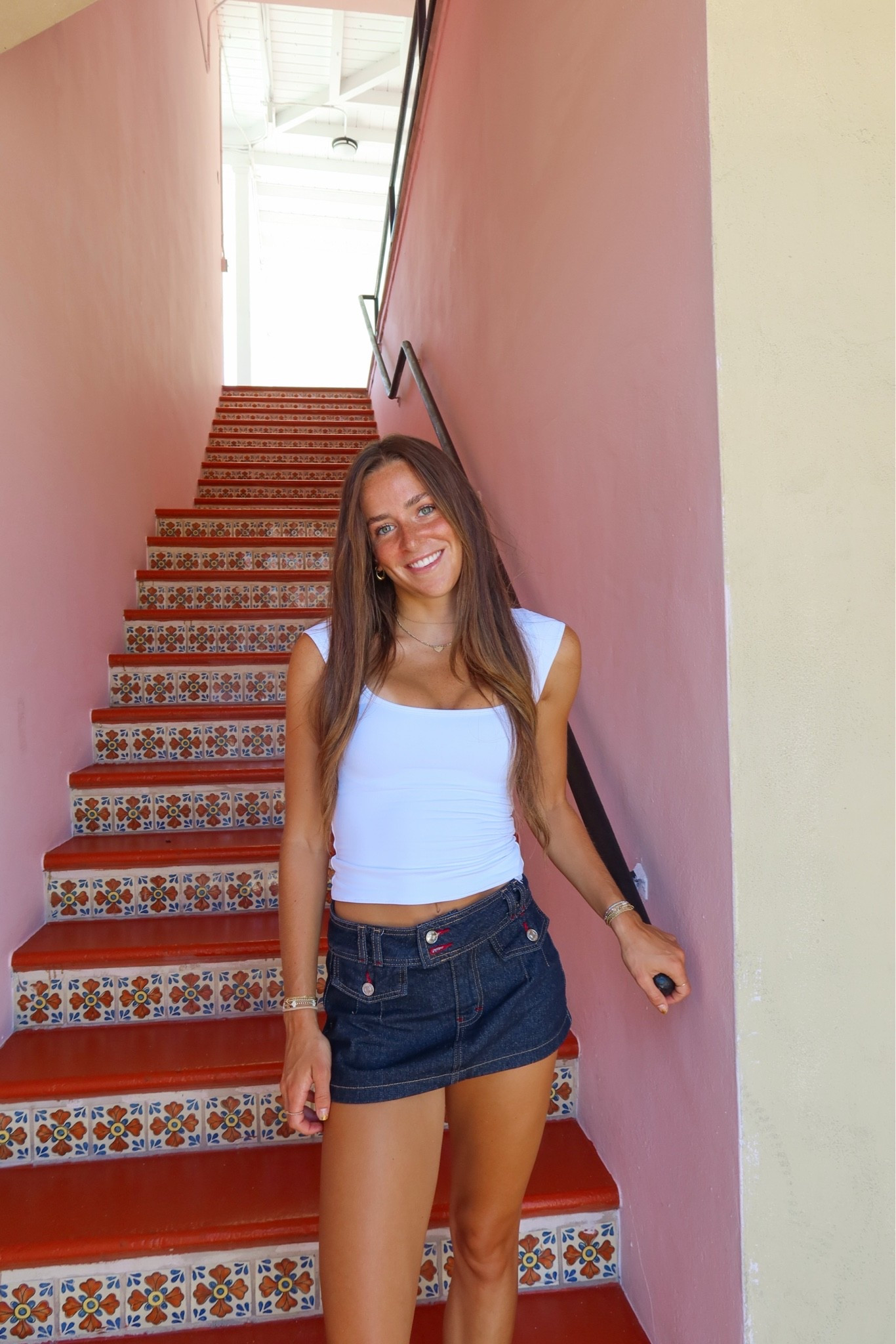 OOTD: jean skirt & white top

#LTKSeasonal #LTKootd #LTKU