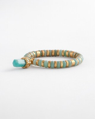 Mint Stone Bead Stretch Bracelet | Chico's