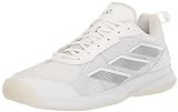 adidas Women's Avaflash Tennis Sneaker, White/White/Silver Metallic, 9.5 | Amazon (US)