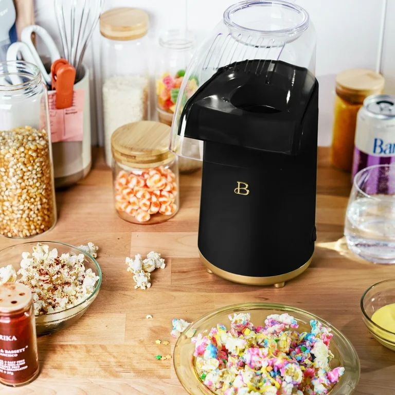 Beautiful 16 Cup Hot Air Electric Popcorn Maker, Black Sesame by Drew Barrymore - Walmart.com | Walmart (US)