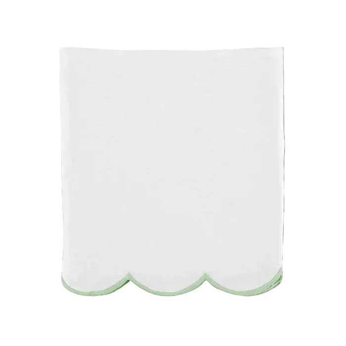 Scallop Crib Skirt in Garden Green | Caitlin Wilson | Caitlin Wilson Design