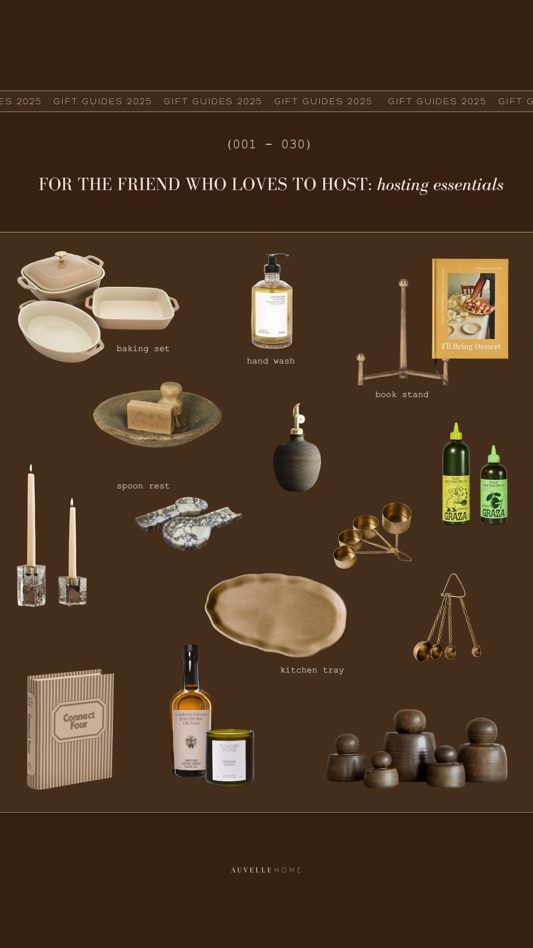 GIFT GUIDE 011: for the host 