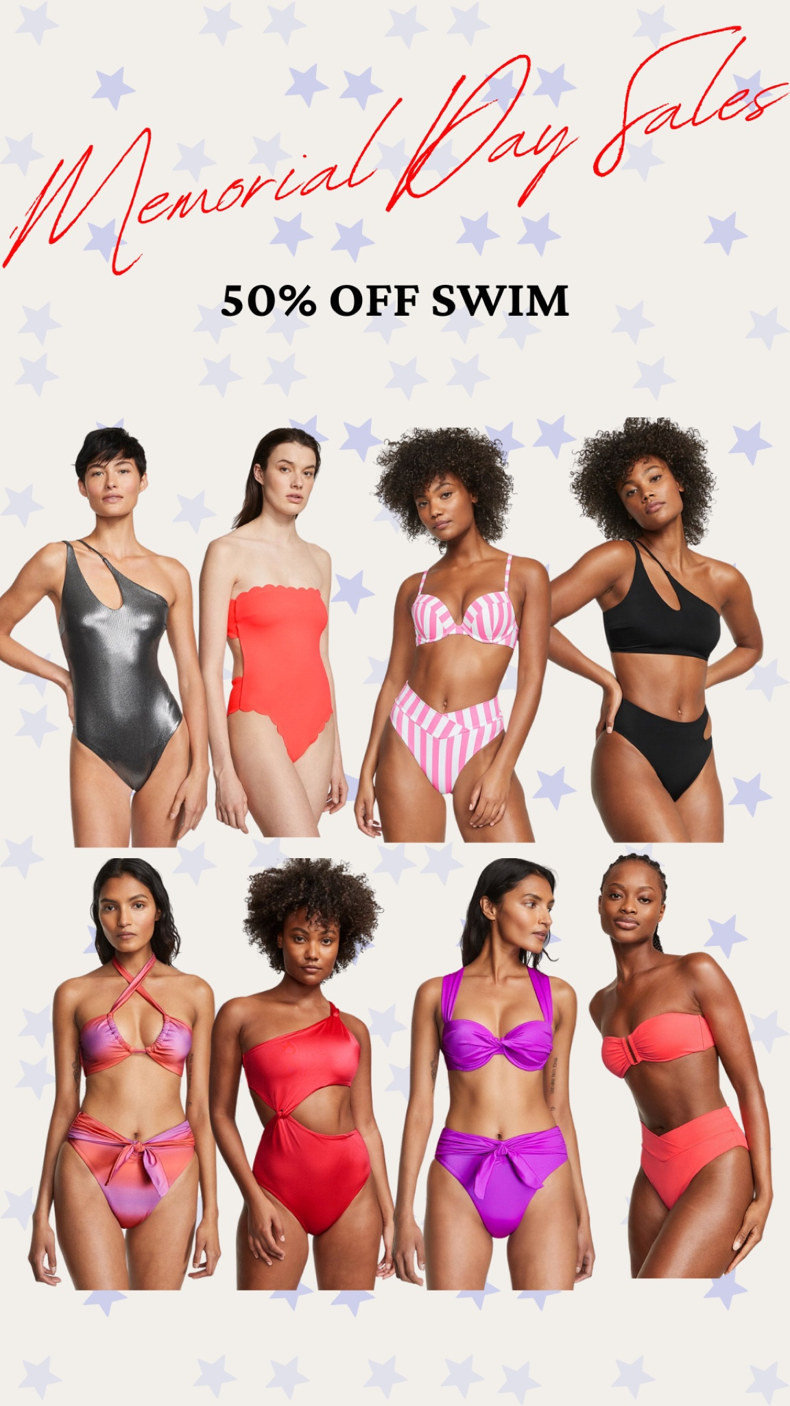 Memorial Day sales! All swimwear is 50% off!

High waisted bikini, one piece swimsuit, striped bikini, red swim, black swimsuit, halter bikini, strapless bikini, swim sale, vacation swim

#LTKsalealert #LTKunder50 #LTKswim