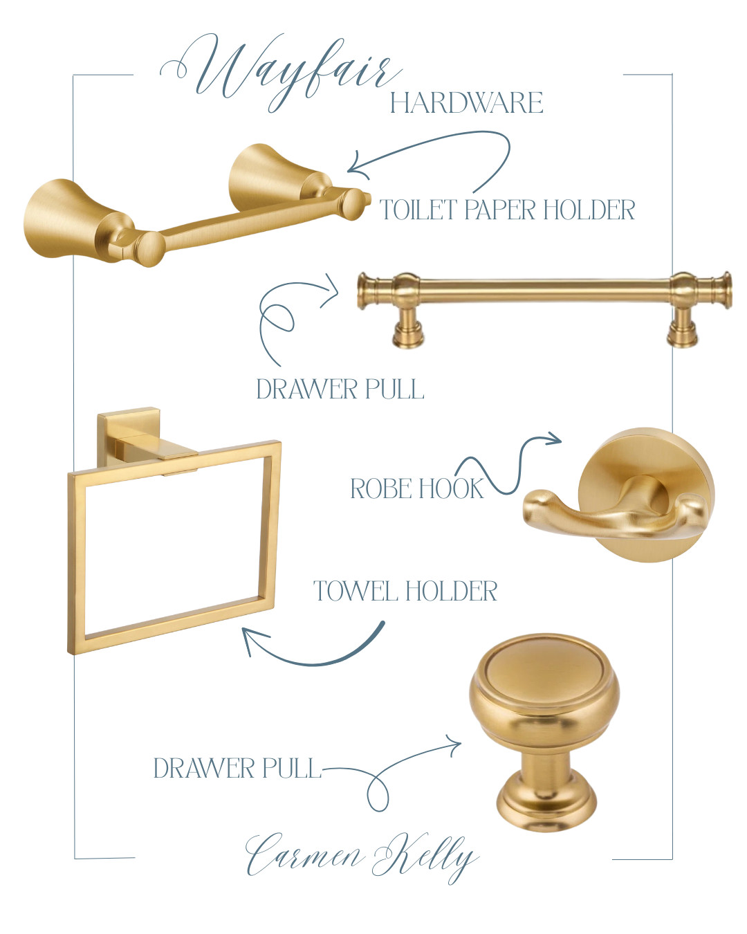 classic home decor | affordable home decor | bathroom hardware | bath ideas | drawer pull | towel holder | robe hook | toilet paper holder | gold accent | Wayfair | new home ideas | powder room  

 

#LTKHome #LTKSaleAlert #LTKStyleTip