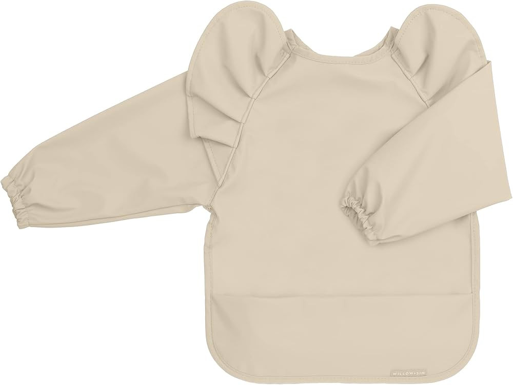 Waterproof Long Sleeve Baby Bibs for Baby Girl – Waterproof Bibs - Wipe Clean, Washable - Long ... | Amazon (US)