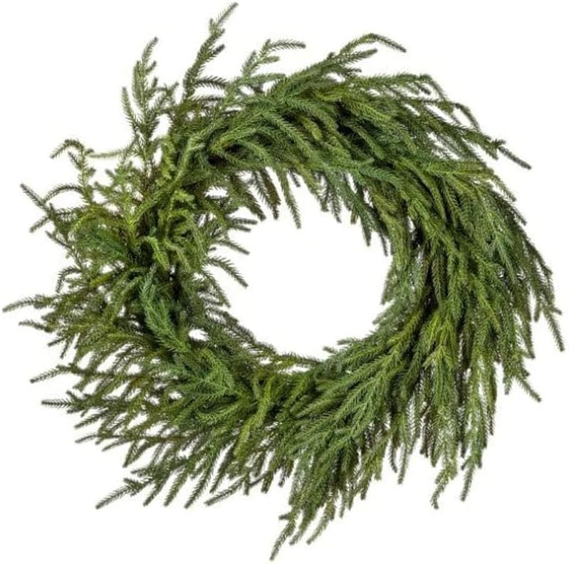 Afloral Real Touch Norfolk Pine Wreath - 24" | Amazon (US)