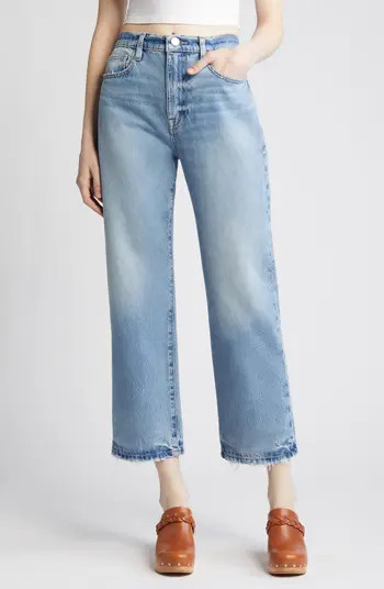 FRAME Le Jane High Waist Ankle Straight Leg Jeans | Nordstrom | Nordstrom