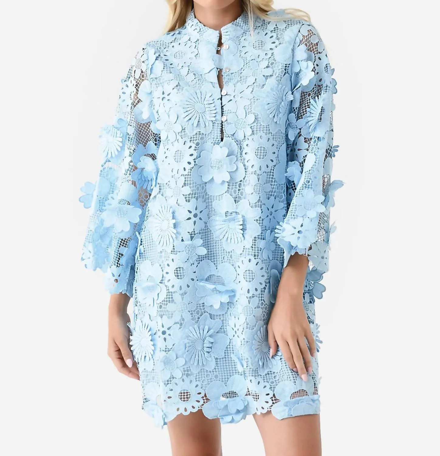 The Seraphina Dress In Light Blue | Shop Simon