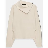 Zara - Side-Zip Knit Jumper - Mid-Ecru - Xl - Woman | Zara US