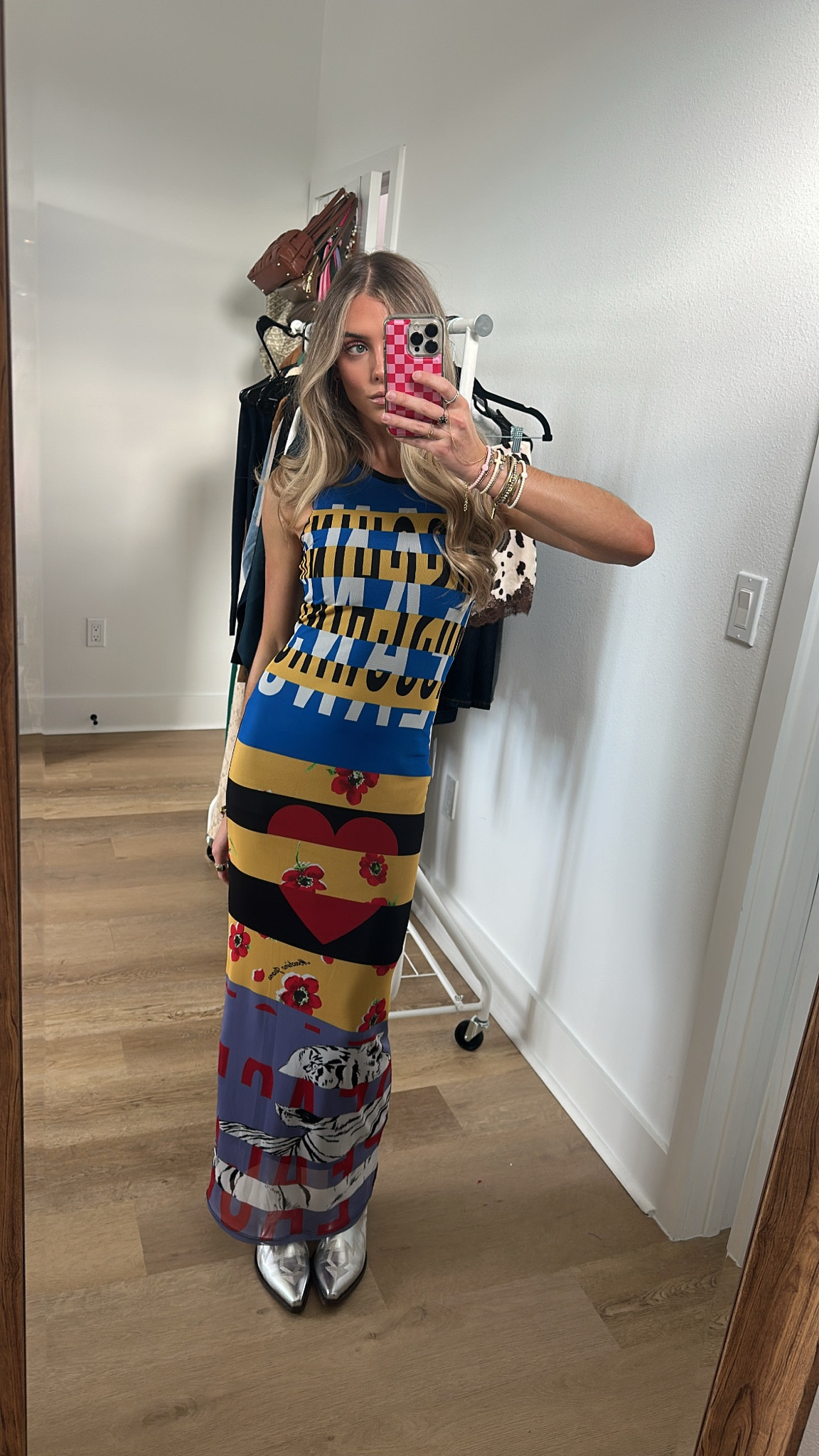 My outfit for tonight going to a rooftop for drinks. My dress I rented from Rent the Runway it’s Printed Mesh Cover-up Dress Moschino Jeans size XS. My cowboy boots are from Amazon they are Miron Crosby look for less. Western Boots for Women Metallic Embroidered Pointed Toe Cowgirl Boots Chunky Heel Pull-On Short Cowboy Boots Wide Calf Country Ankle Boots. My accessories are all linked too including my bag from Vivrelle that I rented you can use my code SLOANEVOSEN it’s the black YSL bag. 

#outfit #fashion #style #ootd #ootn #outfitoftheday #fashionstyle  #outfitinspiration #outfitinspo #tryon #tryonhaul #lookbook #outfitideas #currentlywearing #styleinspo #outfitinspiration outfit, outfit of the day, outfit inspo, outfit ideas, styling, try on, fashion, affordable fashion. 

#LTKStyleTip #LTKShoeCrush #LTKSaleAlert