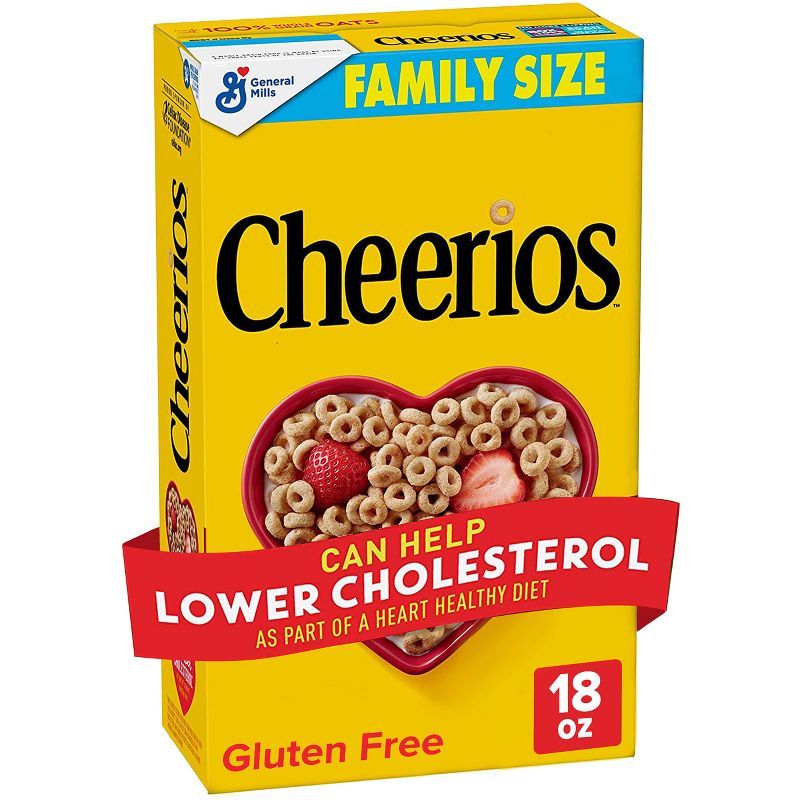 General Mills Family Size Cheerios Cereal - 18oz | Target
