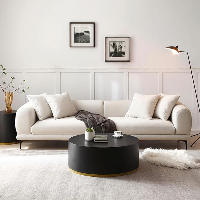 WILLIAMSPACE 108.3" Modern Sofa Couch for Living Room, Mid-Century Luxury 4 Seater Sofa with 4 Th... | Amazon (US)