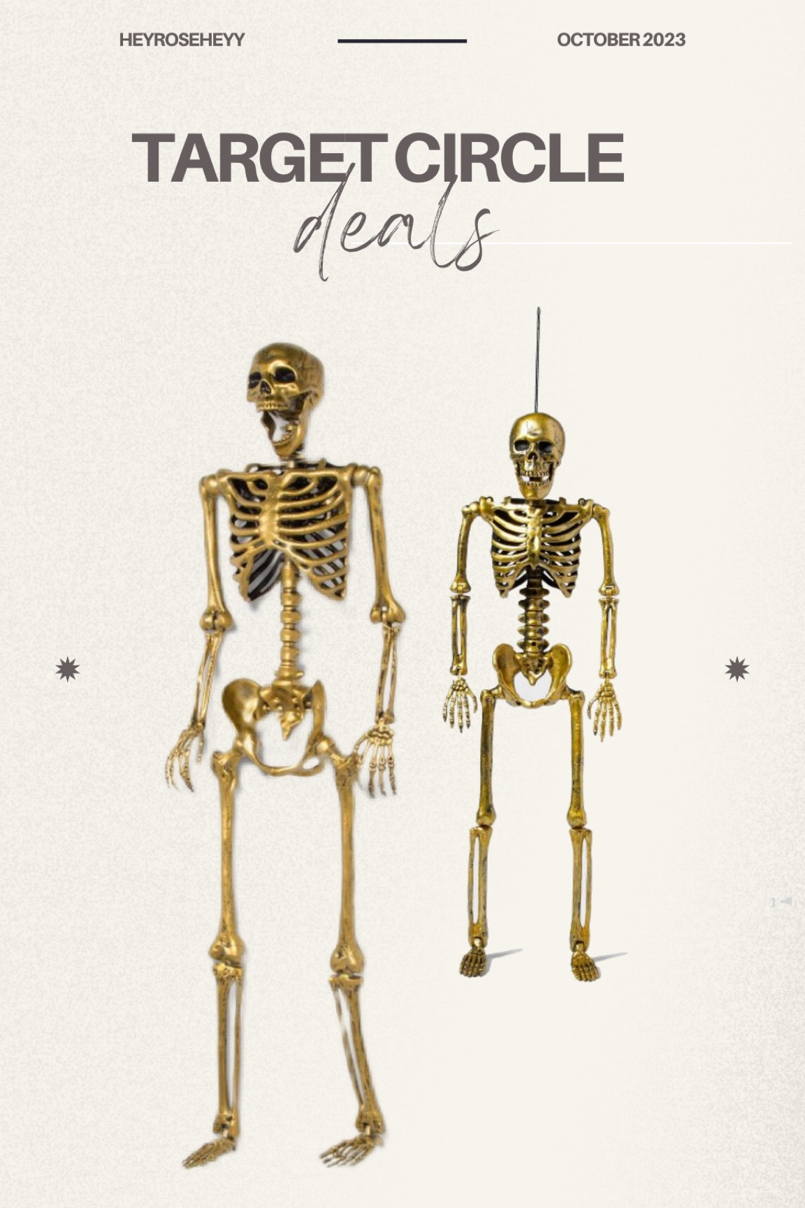 All Halloween decor 30% off at target // target circle deals // gold skeletons // skeletons // target finds // on sale 

#LTKfindsunder50 #LTKSeasonal #LTKHalloween