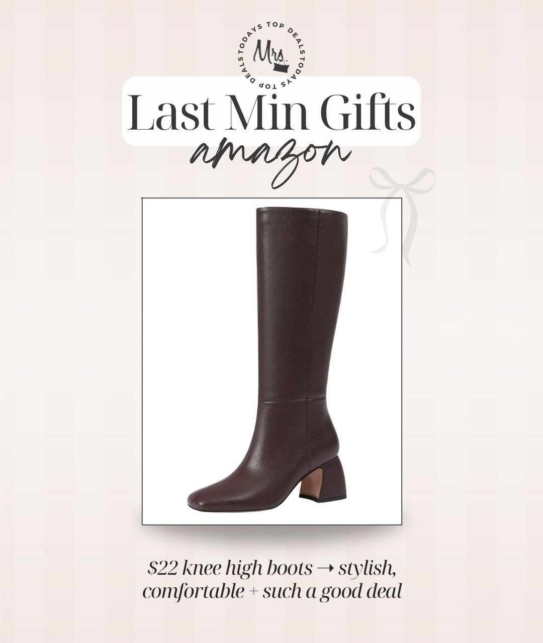 $22 knee high boots at checkout!! Stylish, comfortable and such a good deal and gift idea! 

#LTKFindsUnder50 #LTKSaleAlert #LTKGiftGuide