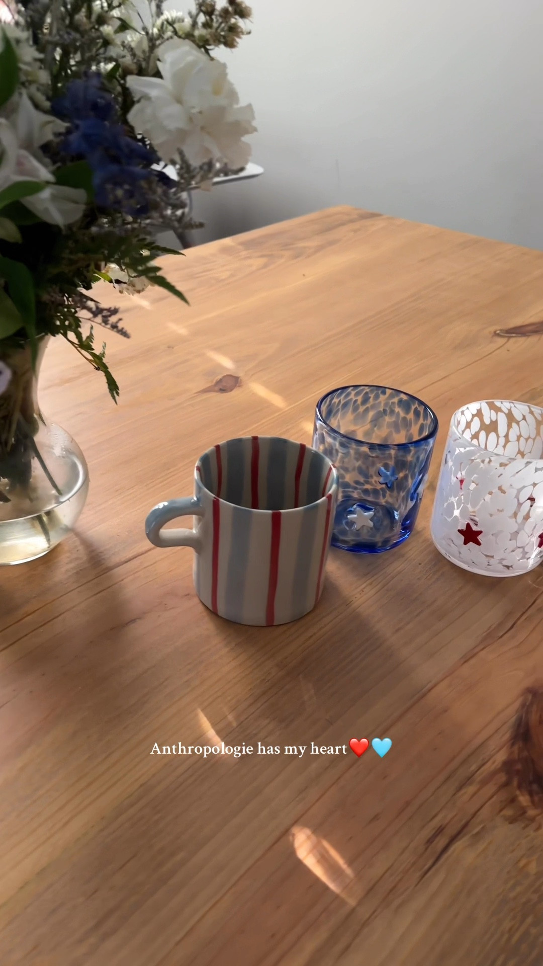 Give me a cute mug and glasses and I’ll be happy🩵

#LTKSeasonal #LTKHome #LTKSummerEdit