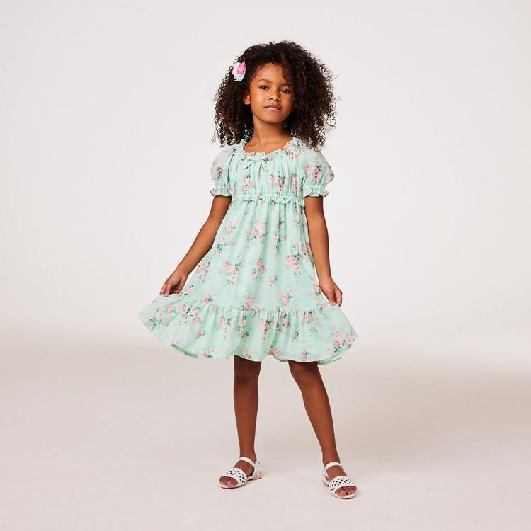 Floral Chiffon Puff Sleeve Dress | Janie and Jack