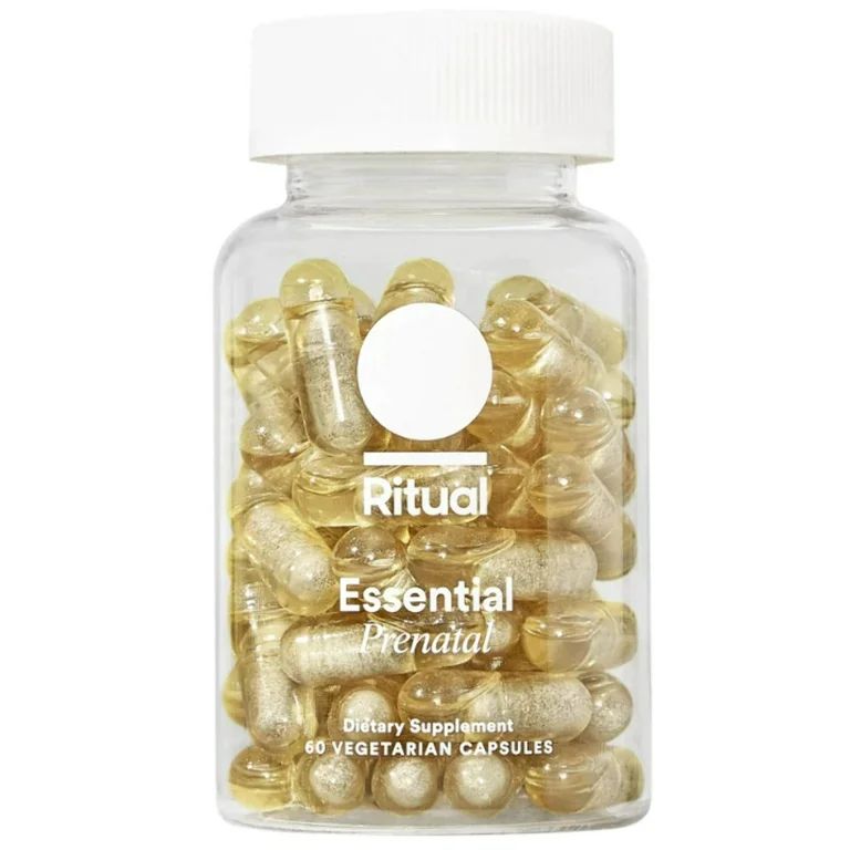 Ritual Prenatal Vitamin 60 Capsules  Folate & Choline for Neural Tube Support, Omega-3 DHA | Walmart (US)