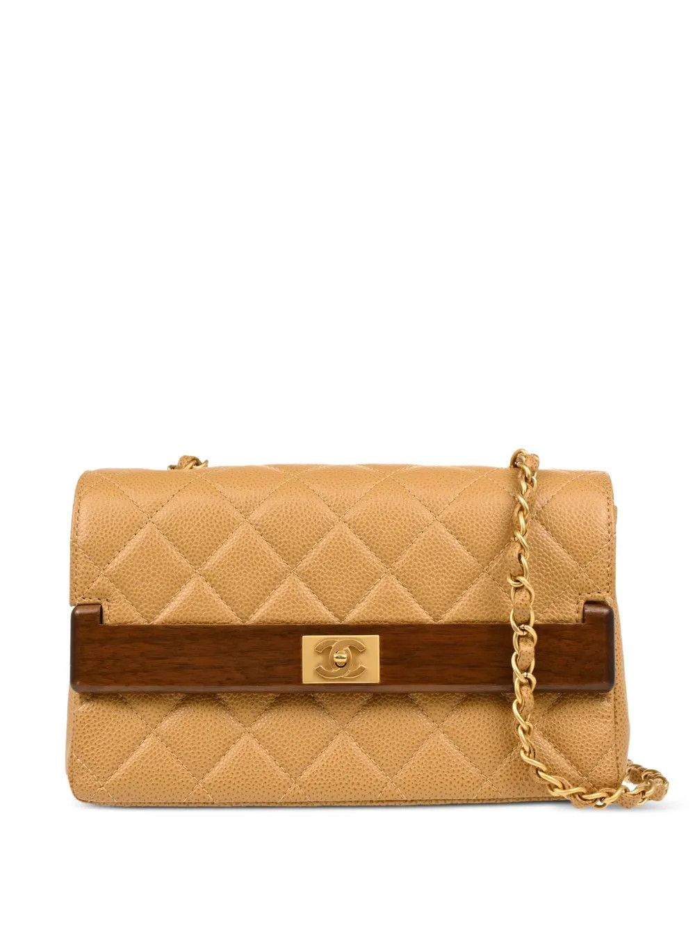 CHANEL Pre-Owned 2003 Quilted shoulder bag - Neutrals | Farfetch Global