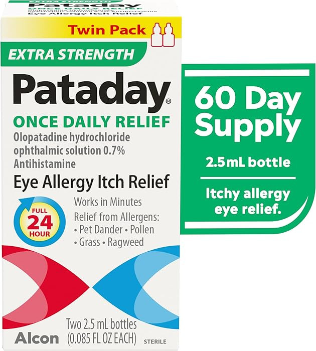 Pataday Once Daily Relief Extra Strength Relief 2.5ml, 2 Count | Amazon (US)
