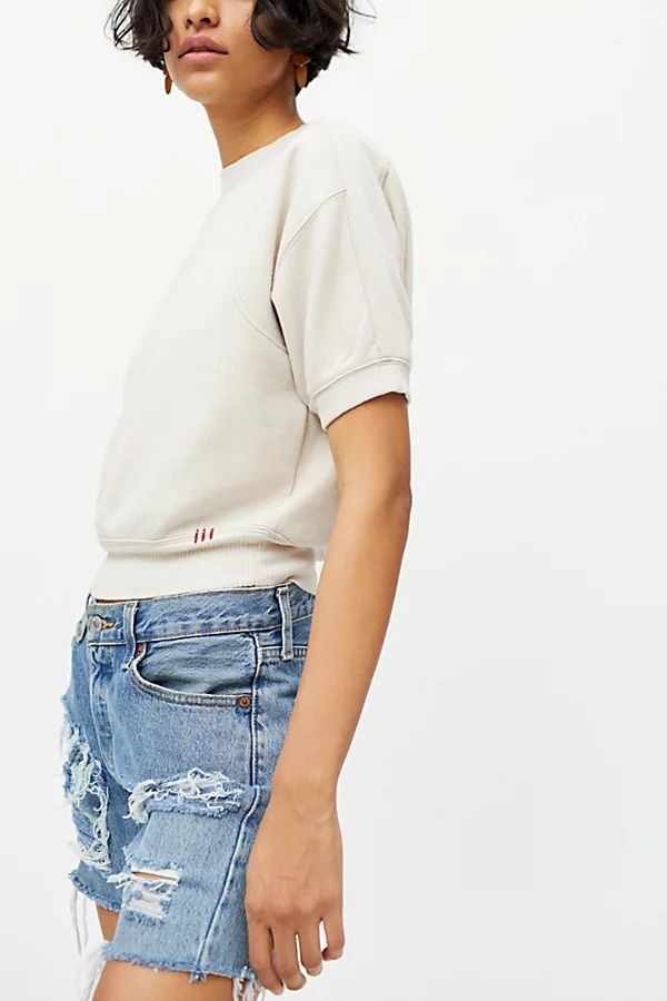 BDG Nina Short Sleeve Sweatshirt | Urban Outfitters (US and RoW)