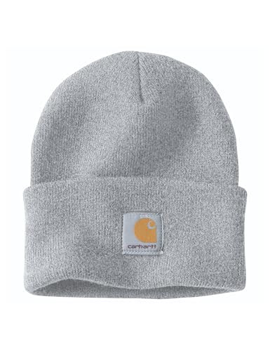 Carhartt Men's Knit Cuffed Beanie, Heather Grey, One Size | Amazon (US)