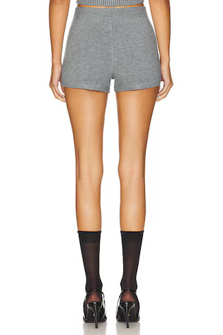 Calesia Knit Shorts in Heather Grey | Revolve Clothing (Global)